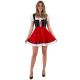 Dirndl Rock Gabi zwart/rood