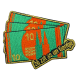 Embleem Kruikenstad Nr. 43 Sterretje Oranje/Groen