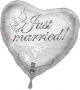 Folieballon Hart Just Married