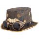 Hoed Steampunk met bril