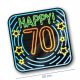 Neon Decoration Signs Happy 70