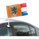 Autovlagje Oranje Leeuw met Franjes