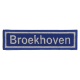 Embleem Nr. 3005 Straatnaambord Broekhoven