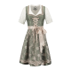 Dirndl 2-delig Jacquard groen/creme kleurig