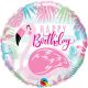 Folieballon Happy Birthday Streamers