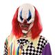 Halloween Masker Duivelse Clown met Haar