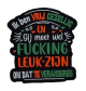 Embleem Kruikenstad Nr. 187 Ik ben Vrij Gezellig