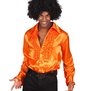 Disco Blouse Shiny Oranje