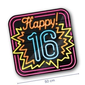 Neon Decoration Signs Happy 16