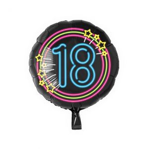 Folieballon Neon 18 jaar