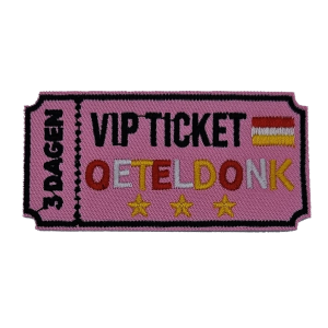 Embleem Oeteldonk Nr. 1377 VIP Ticket Roze