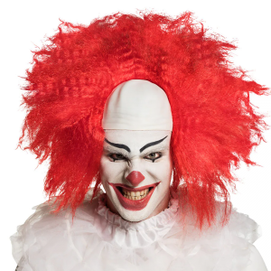 141. Pruik Clown met Rood Haar